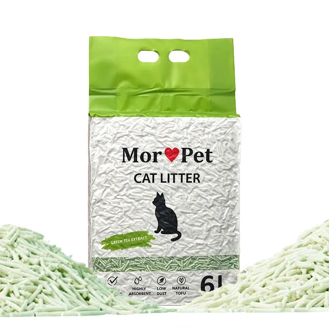 MorePet tofu kraikas katėms žaliosios arbatos kvapo, 6 L